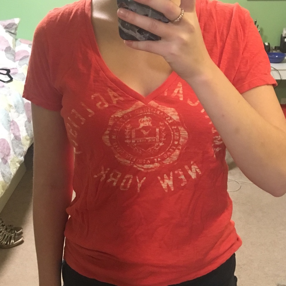 Orange AE V-neck